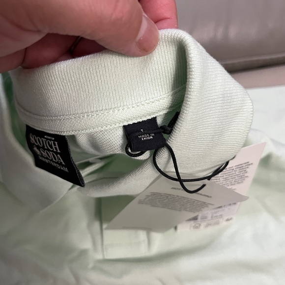 NWT - Scotch & Soda Men’s Classic Logo Polo Shirt - Size L - Picture 7 of 10